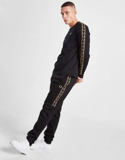 Fred Perry Tape Track Pants Sort -Herretoj Salg jd 570435 e
