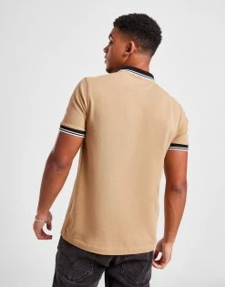 Fred Perry Contrast Rib Polo Shirt Beige -Herretoj Salg jd 570440 c