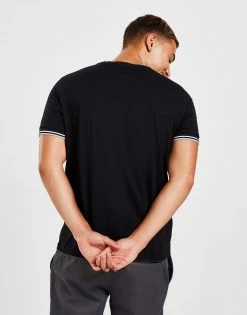 Fred Perry Twin Tipped T-Shirt Herre Sort -Herretoj Salg jd 570442 c
