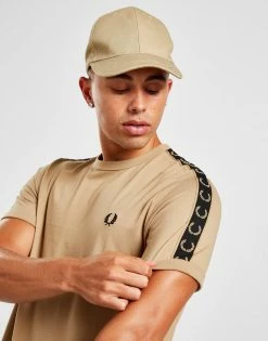 Fred Perry Taped Retro Ringer T-Shirt Herre Brun -Herretoj Salg jd 570472 d