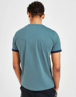 Fred Perry Ringer T-shirt Blå -Herretoj Salg jd 570473 d