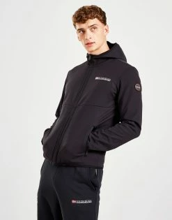 Napapijri Softshell Hoodie Sort -Herretoj Salg jd 571057 c