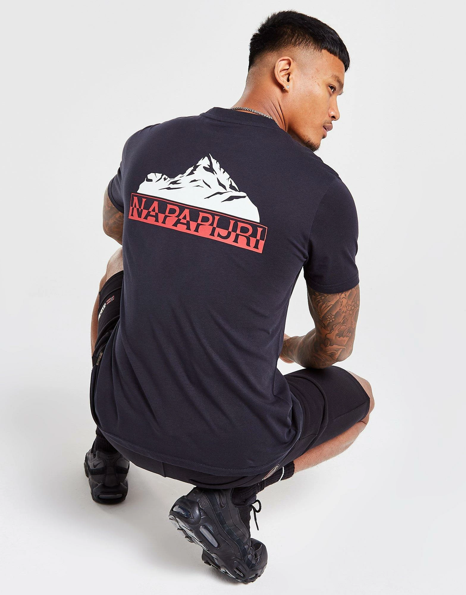 Napapijri Sondi Back Mountain T-shirt Sort 3 Napapijri Sondi Back Mountain T-shirt Sort