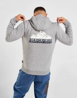 Napapijri Bondi Back Mountain Hoodie Grå