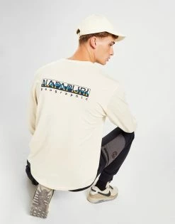 Napapijri Telemark Long Sleeve T-Shirt Hvid