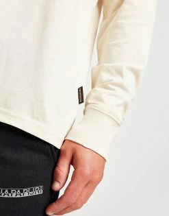 Napapijri Telemark Long Sleeve T-Shirt Hvid -Herretoj Salg jd 571093 e