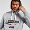 Napapijri Burgee 1/2 Zip Hoodie Grå