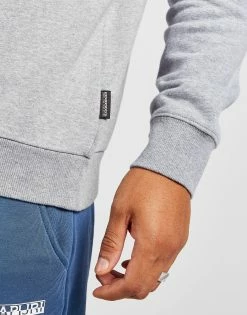 Napapijri Burgee 1/2 Zip Hoodie Grå -Herretoj Salg jd 571099 d