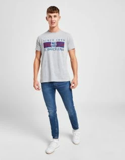 Official Team FC Barcelona 1899 T-Shirt Grå -Herretoj Salg jd 571770 d