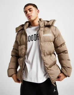 Hoodrich Stack Puffer Jacket Brun