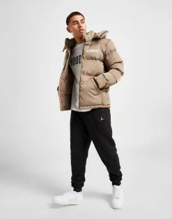 Hoodrich Stack Puffer Jacket Brun -Herretoj Salg jd 572801 c