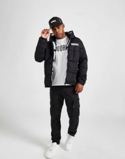 Hoodrich Infield Puffer Jacket Sort -Herretoj Salg jd 572806 e