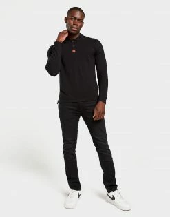 HUGO Deresolo Polo Shirt Sort -Herretoj Salg jd 572918 c