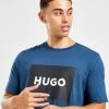 HUGO Dulive Box T-Shirt Blå 1 HUGO Dulive Box T-Shirt Blå -Herretoj Salg jd 572923 a