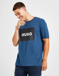 HUGO Dulive Box T-Shirt Blå -Herretoj Salg jd 572923 c