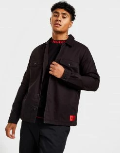 HUGO Enalu Overshirt Sort