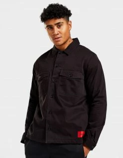 HUGO Enalu Overshirt Sort -Herretoj Salg jd 572927 e