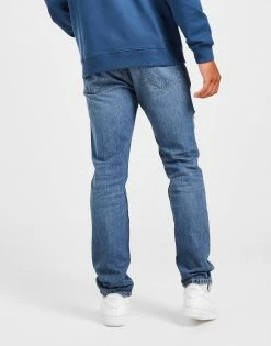 HUGO Distressed Slim Paint Jeans Blå -Herretoj Salg jd 572929 c