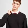 HUGO Smarlo Ringer Crew Sweatshirt Sort 1 HUGO Smarlo Ringer Crew Sweatshirt Sort -Herretoj Salg jd 572931 a