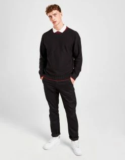 HUGO Smarlo Ringer Crew Sweatshirt Sort 9 HUGO Smarlo Ringer Crew Sweatshirt Sort -Herretoj Salg jd 572931 c