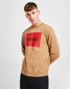 HUGO Duragol Square Sweatshirt Brun