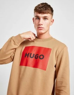HUGO Duragol Square Sweatshirt Brun -Herretoj Salg jd 572937 d
