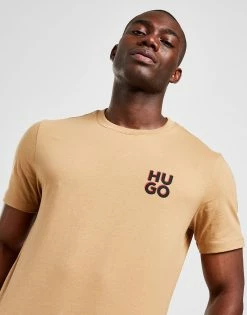 HUGO Dimento T-Shirt Brun -Herretoj Salg jd 572940 d