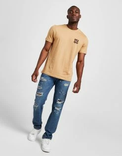 HUGO Dimento T-Shirt Brun -Herretoj Salg jd 572940 e