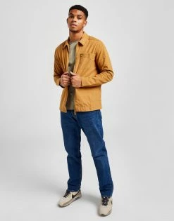 Lyle & Scott Zip Up Overshirt Brun -Herretoj Salg jd 572991 e
