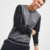 BOSS Pique Tipped Sweatshirt Sort