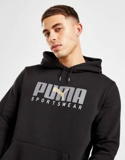 Puma Core Sportswear Hoodie Sort -Herretoj Salg jd 573504 c