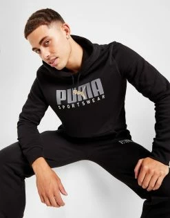 Puma Core Sportswear Hoodie Sort -Herretoj Salg jd 573504 d