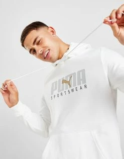 Puma Core Sportswear Hoodie Hvid