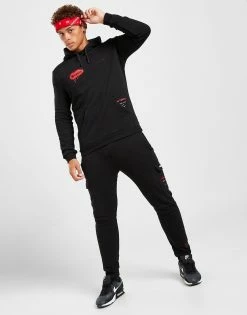 Supply & Demand Marker Hoodie Sort -Herretoj Salg jd 573892 c