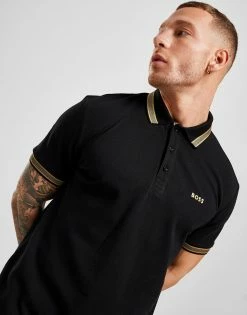 BOSS Paddy Polo Shirt Sort -Herretoj Salg jd 574204 c
