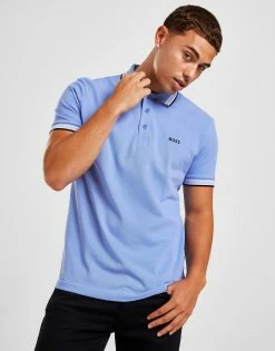 BOSS Paddy Polo Shirt Blå -Herretoj Salg jd 574209 c