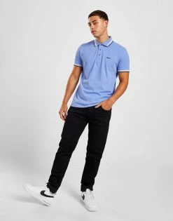 BOSS Paddy Polo Shirt Blå -Herretoj Salg jd 574209 d