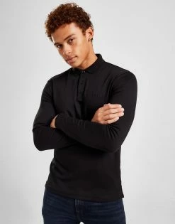 BOSS Pirol Polo Shirt Sort