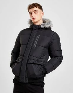 McKenzie Voyage Short Parka Jacket Sort -Herretoj Salg jd 574453 c