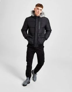 McKenzie Voyage Short Parka Jacket Sort -Herretoj Salg jd 574453 e