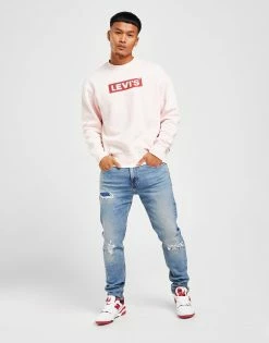 Levi's 512 Slim Taper Jeans Herre Blå -Herretoj Salg jd 575128 d