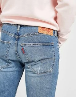 Levi's 512 Slim Taper Jeans Herre Blå -Herretoj Salg jd 575128 e