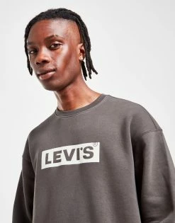Levi's Reflect Crew Sweatshirt Sort -Herretoj Salg jd 575131 c