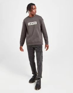 Levi's Reflect Crew Sweatshirt Sort -Herretoj Salg jd 575131 d