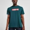 Levi's Box Tab T-Shirt Herre Grøn -Herretoj Salg jd 575140 a