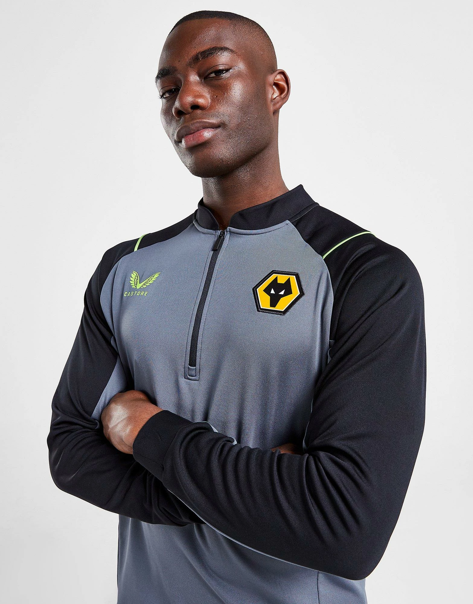 Castore Wolverhampton Wanderers FC Training Top Grå 4 Castore Wolverhampton Wanderers FC Training Top Grå - Billede 2
