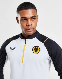 Castore Wolverhampton Wanderers FC Training 1/4 Zip Top Blå -Herretoj Salg jd 576450 b