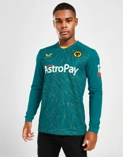 Castore Wolverhampton Wanderers 2022/23 Langærmet Udebanetrøje Herre Blå