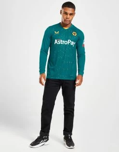 Castore Wolverhampton Wanderers 2022/23 Langærmet Udebanetrøje Herre Blå -Herretoj Salg jd 576540 c