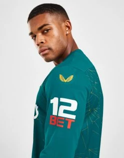 Castore Wolverhampton Wanderers 2022/23 Langærmet Udebanetrøje Herre Blå -Herretoj Salg jd 576540 d